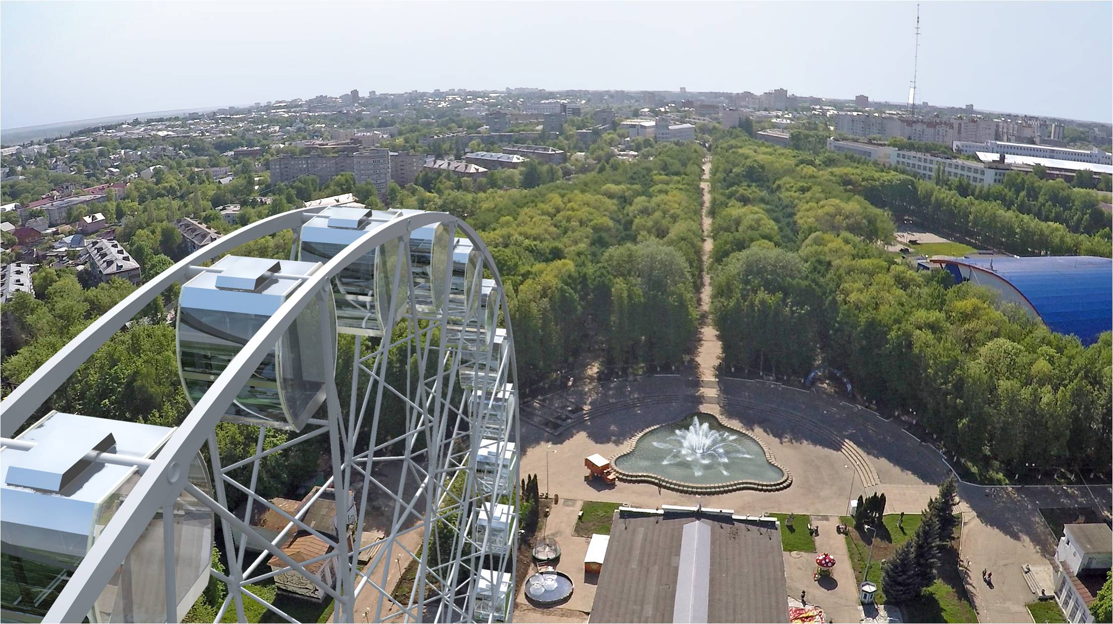 Колесо обозрения во Владимире